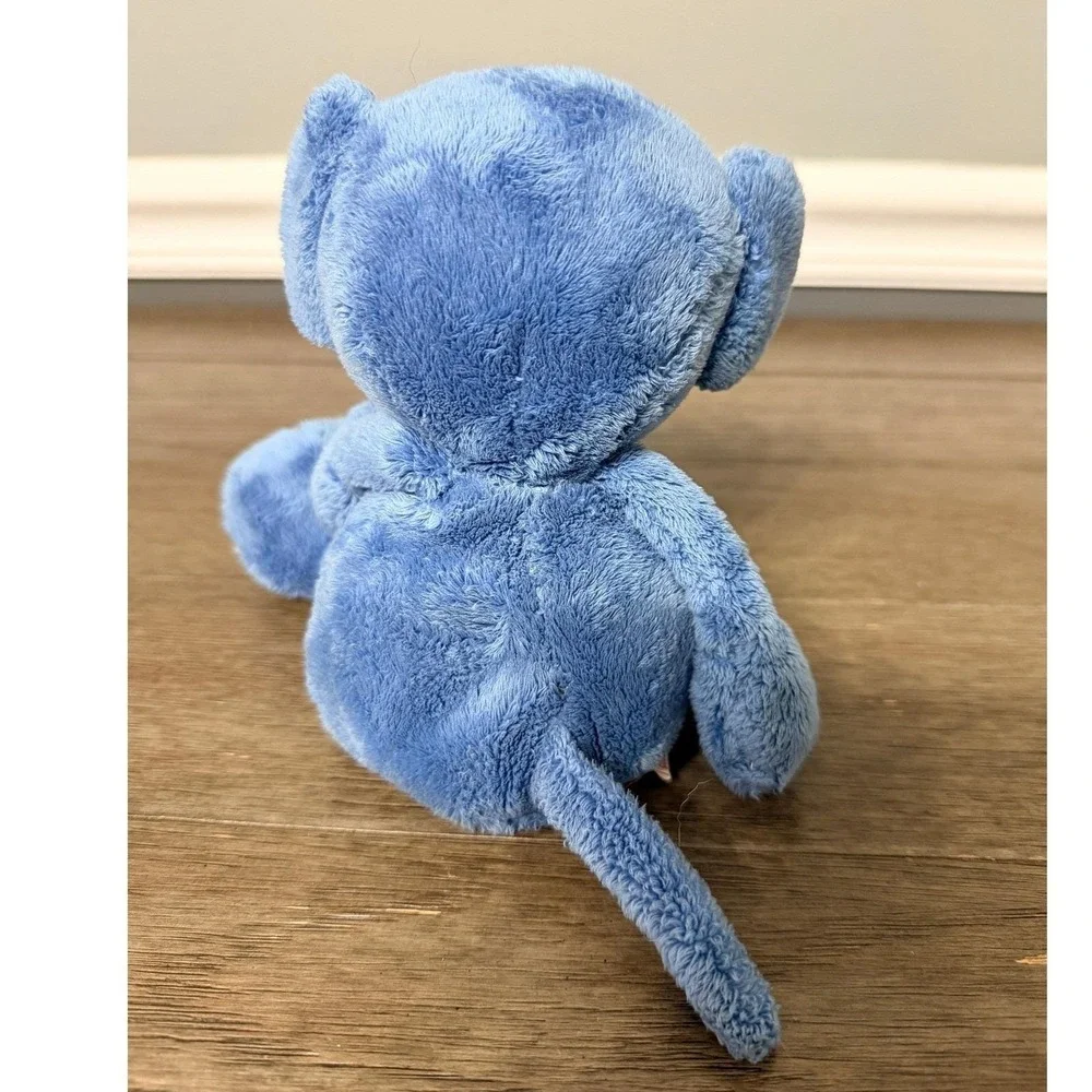 Ty Pluffies Jazzy the Mouse Blue Plush Stuffed Animal Toy 2005 7 inch